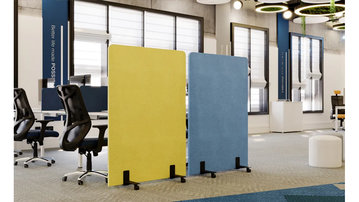 Séparation amovible à roulettes