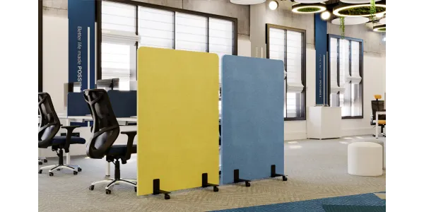 Séparation amovible à roulettes